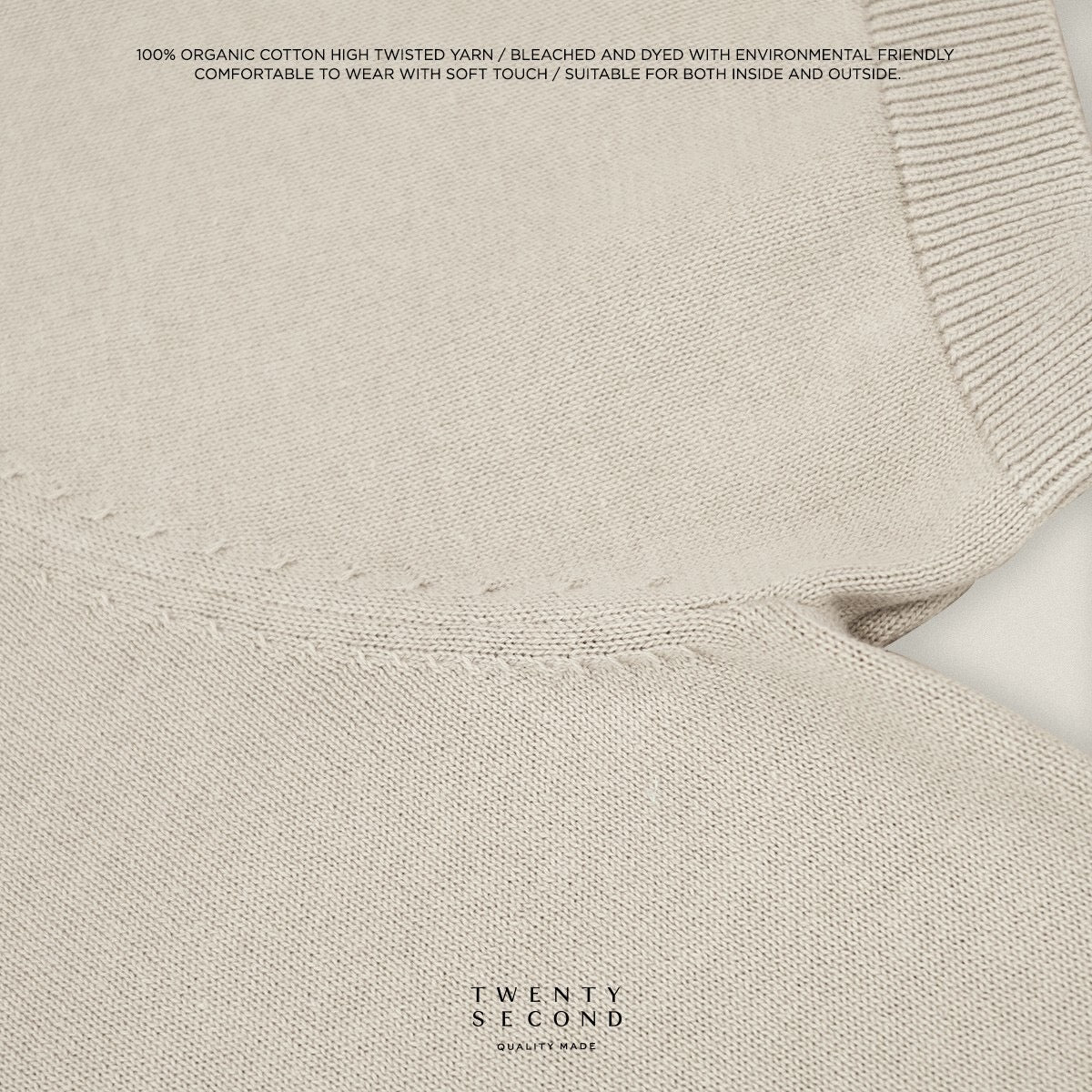 NICO KNIT POLO - OATMEAL