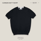 CARSON KNIT TEE - BLACK
