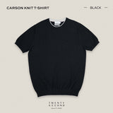 CARSON KNIT TEE - BLACK