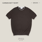 CARSON KNIT TEE - BROWN