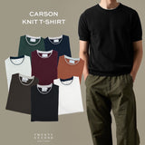 CARSON KNIT TEE - WHITE
