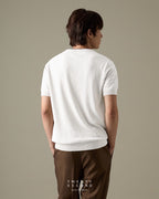 CARSON KNIT TEE - WHITE