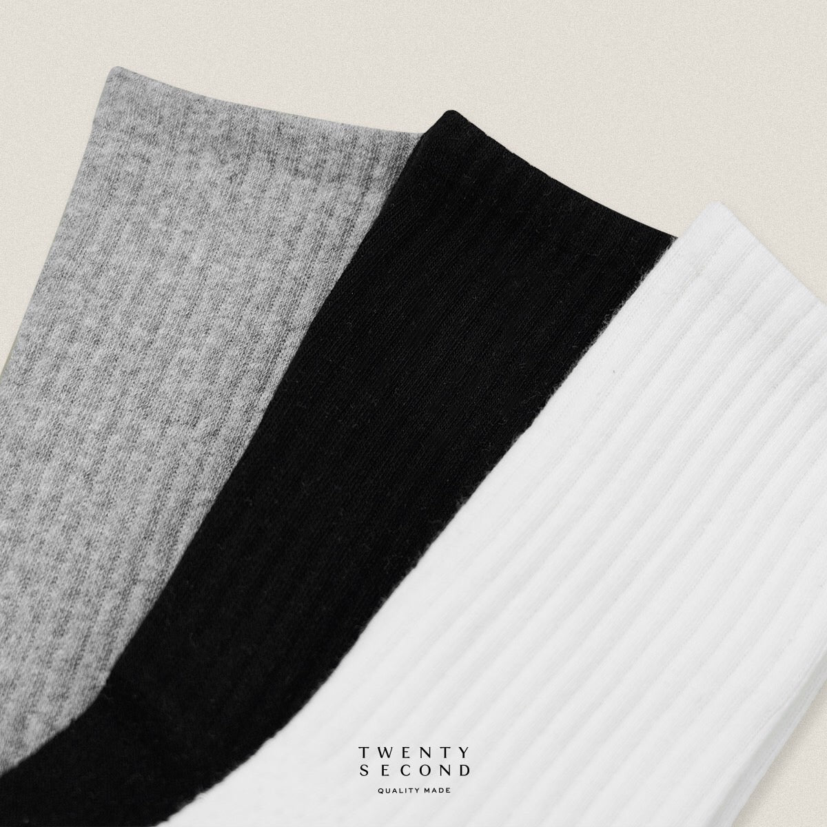 MID CALF COTTON SOCKS