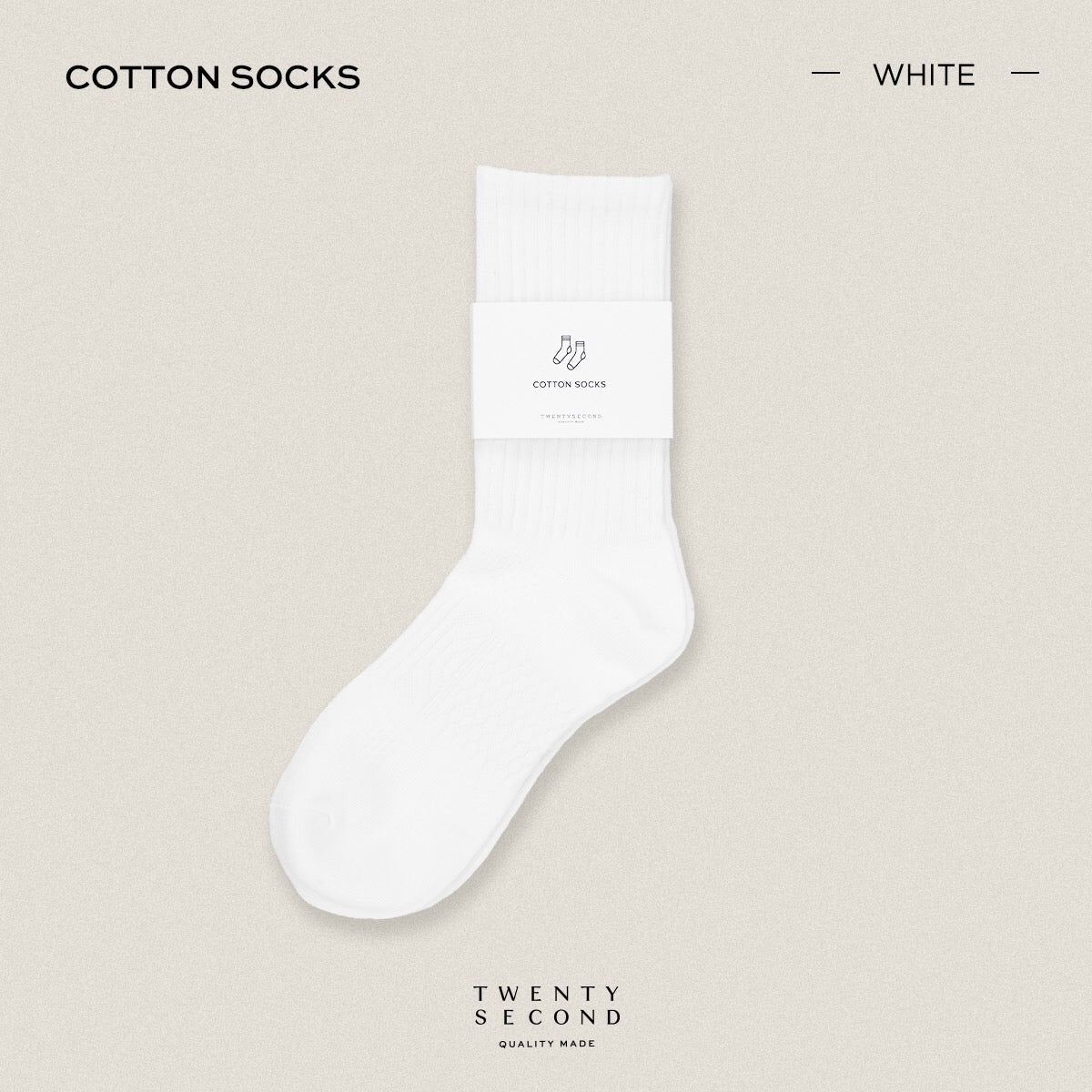 MID CALF COTTON SOCKS