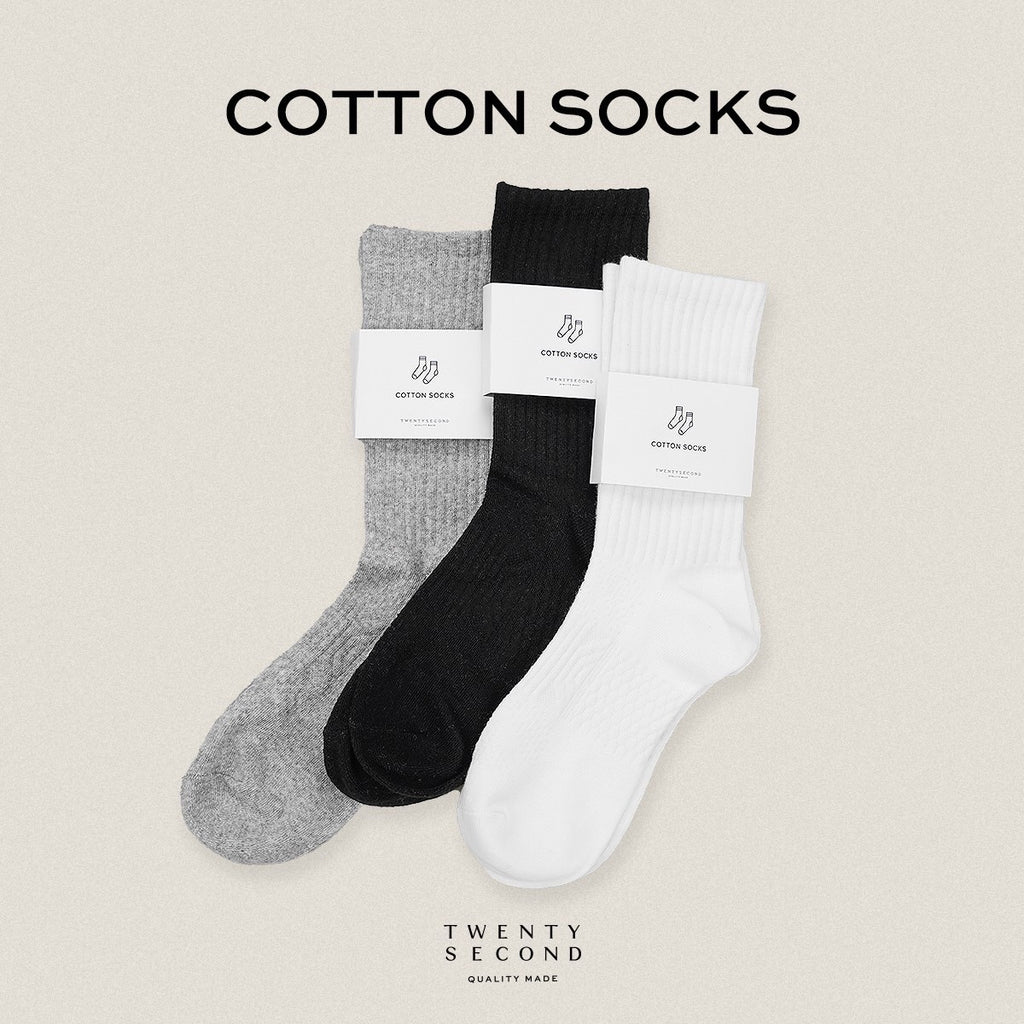 MID CALF COTTON SOCKS