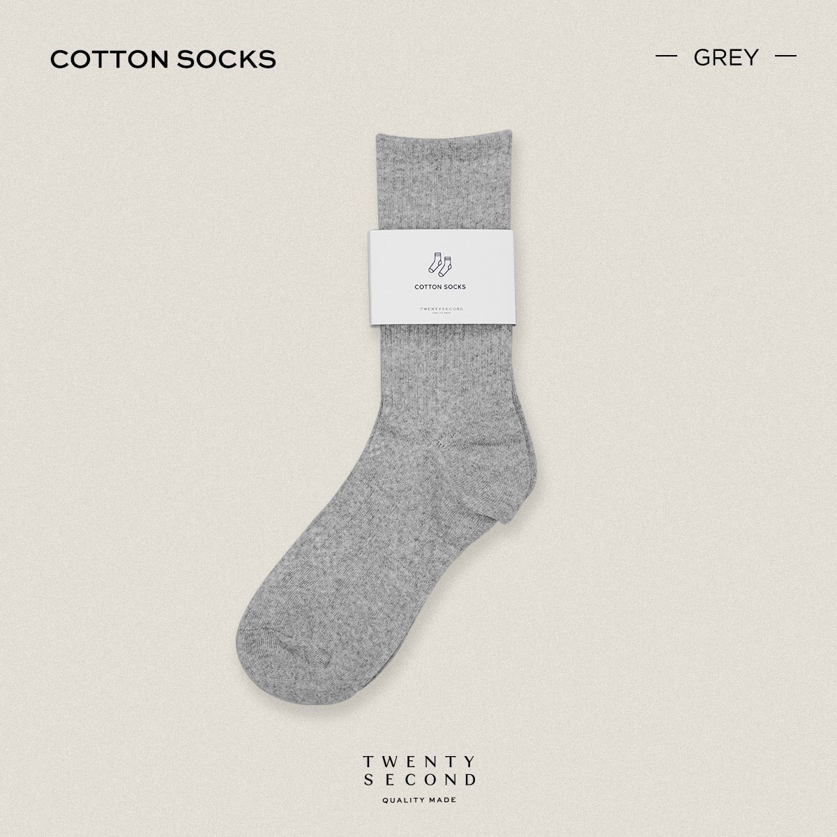 MID CALF COTTON SOCKS