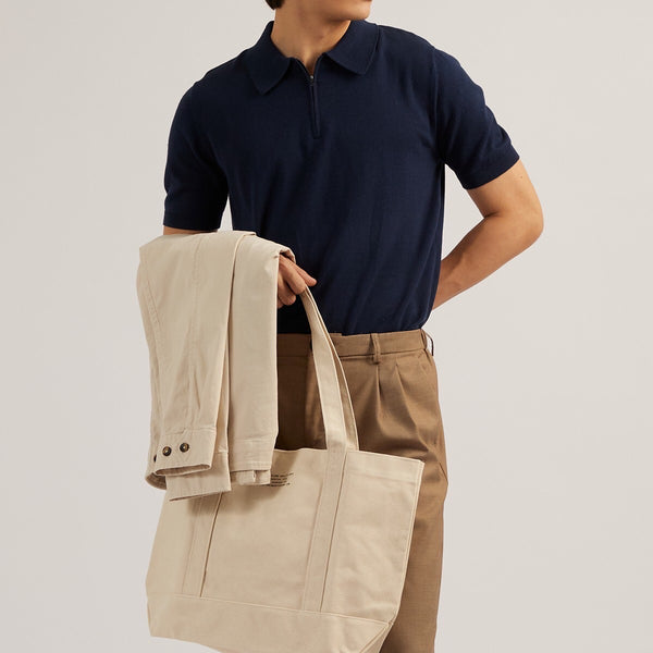 MASON ZIP KNIT POLO - NAVY