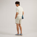 LUCCA KNIT POLO - WHITE