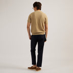 LUCCA KNIT POLO - KHAKI