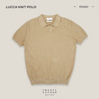 LUCCA KNIT POLO - KHAKI