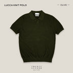 LUCCA KNIT POLO - OLIVE