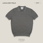 LUCCA KNIT POLO - GREY