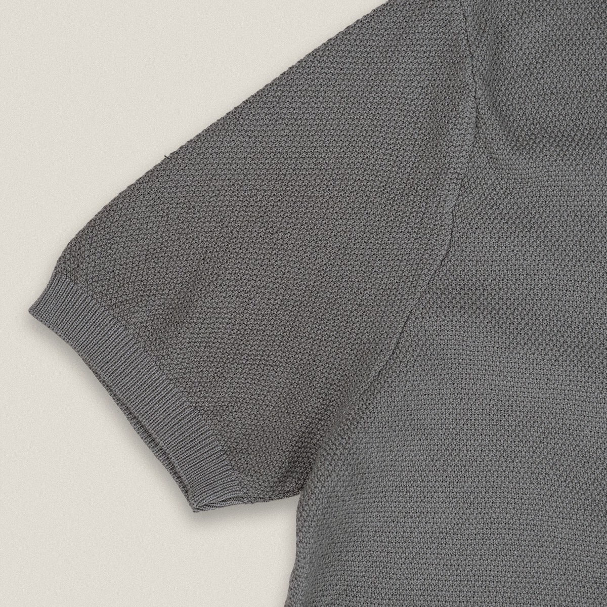LUCCA KNIT POLO - GREY