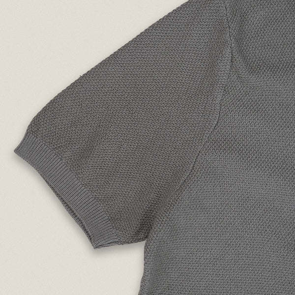 LUCCA KNIT POLO - GREY