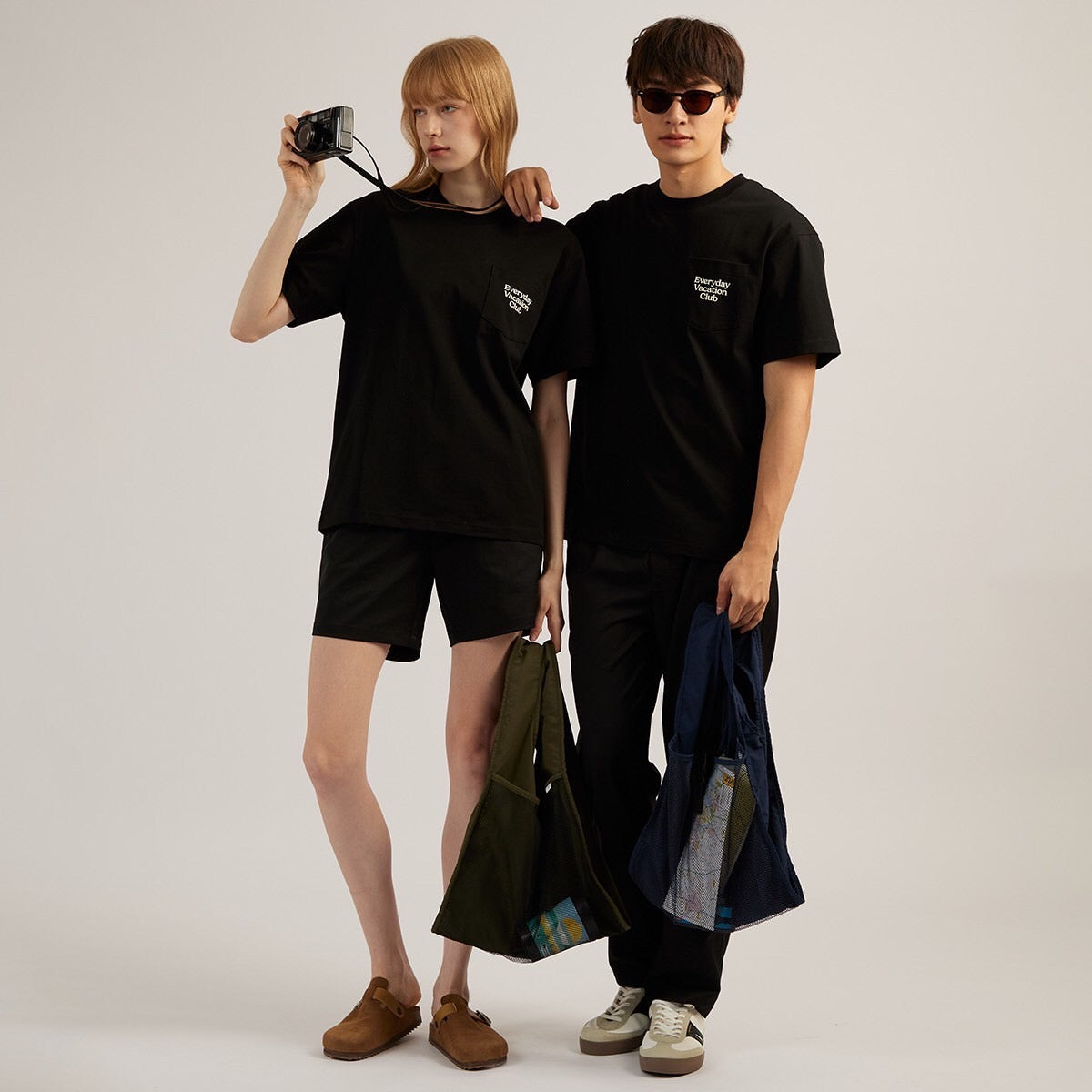 NYLON GROCERY BAG - BLACK