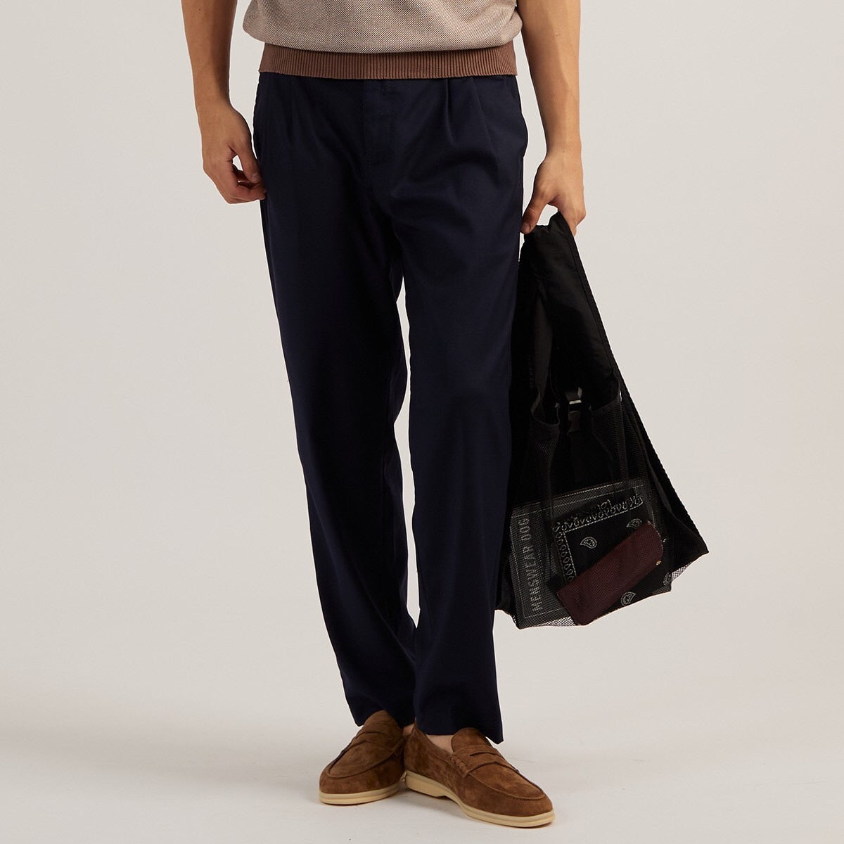 NYLON GROCERY BAG - BLACK