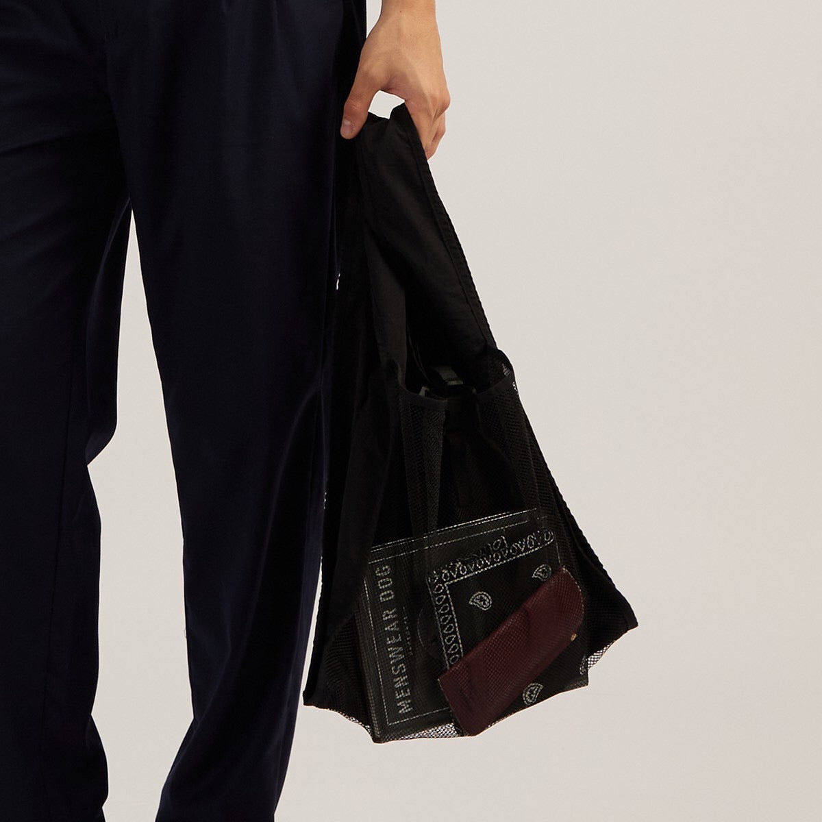 NYLON GROCERY BAG - BLACK