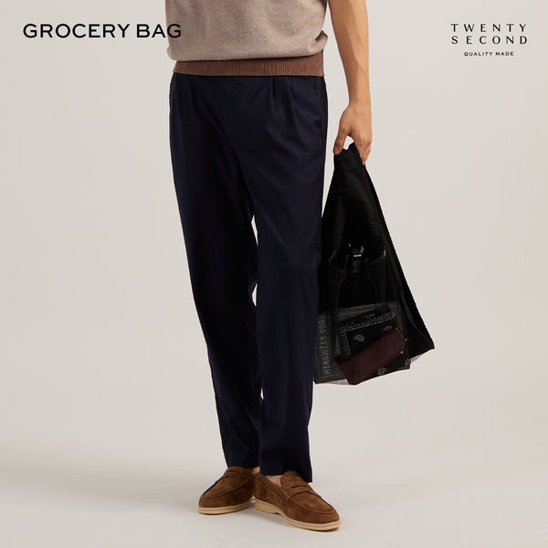 NYLON GROCERY BAG - BLACK