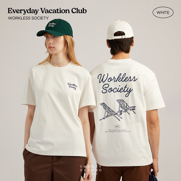 EVC WORKLESS SOCIETY TEE - WHITE