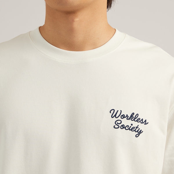 EVC WORKLESS SOCIETY TEE - WHITE
