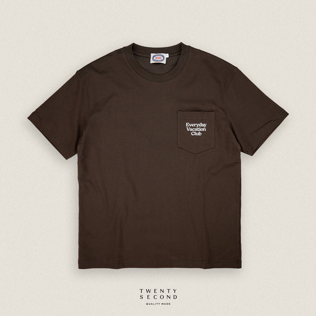 EVC CLUB TEE - BROWN