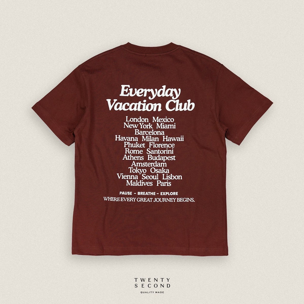 EVC CITY CLUB TEE - BRICK