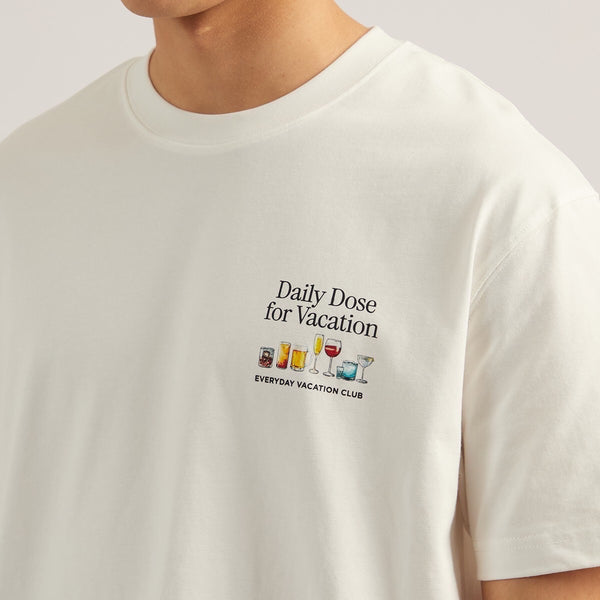 EVC DAILY DOSE TEE - WHITE