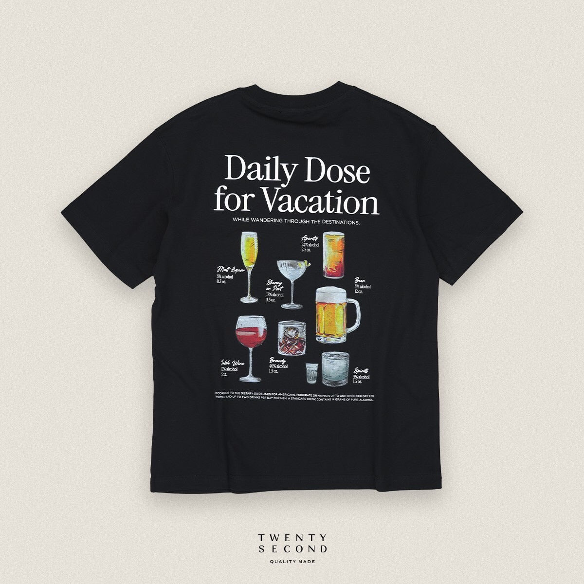 EVC DAILY DOSE TEE - BLACK