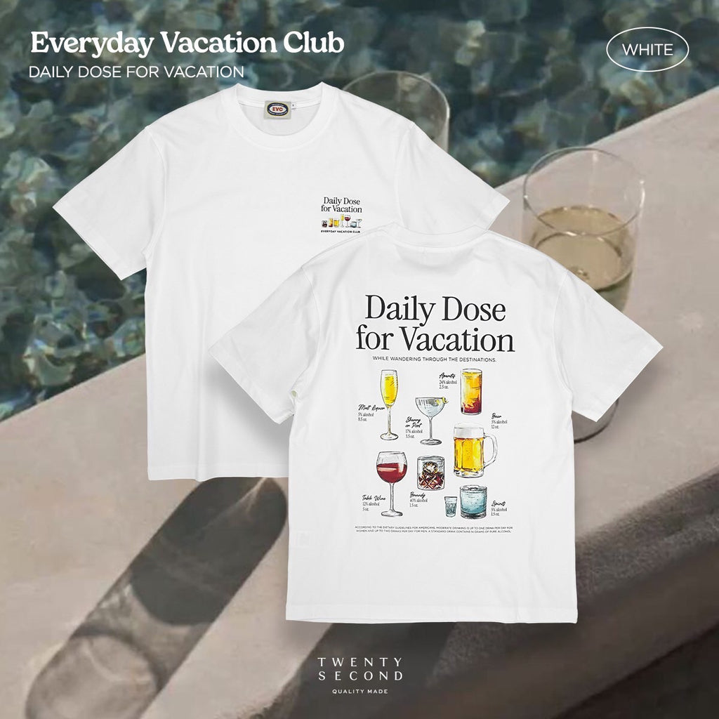 EVC DAILY DOSE TEE - WHITE