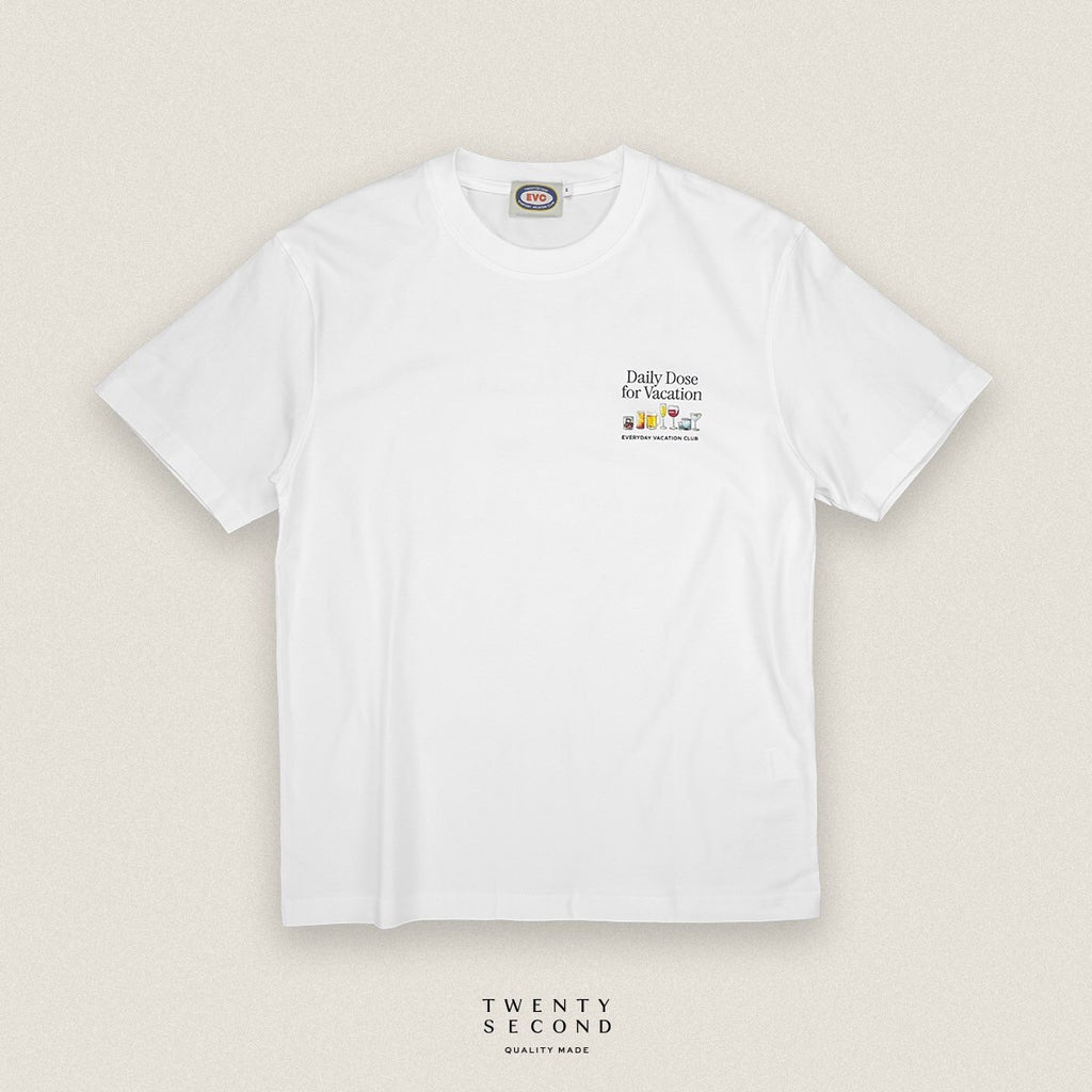 EVC DAILY DOSE TEE - WHITE