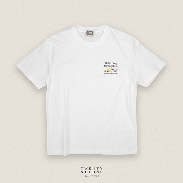 EVC DAILY DOSE TEE - WHITE
