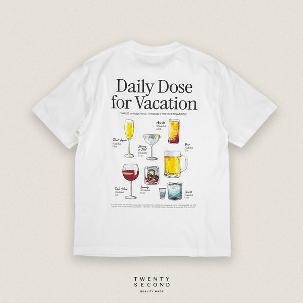 EVC DAILY DOSE TEE - WHITE