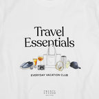 EVC TRAVEL ESSENTIALS TEE - WHITE