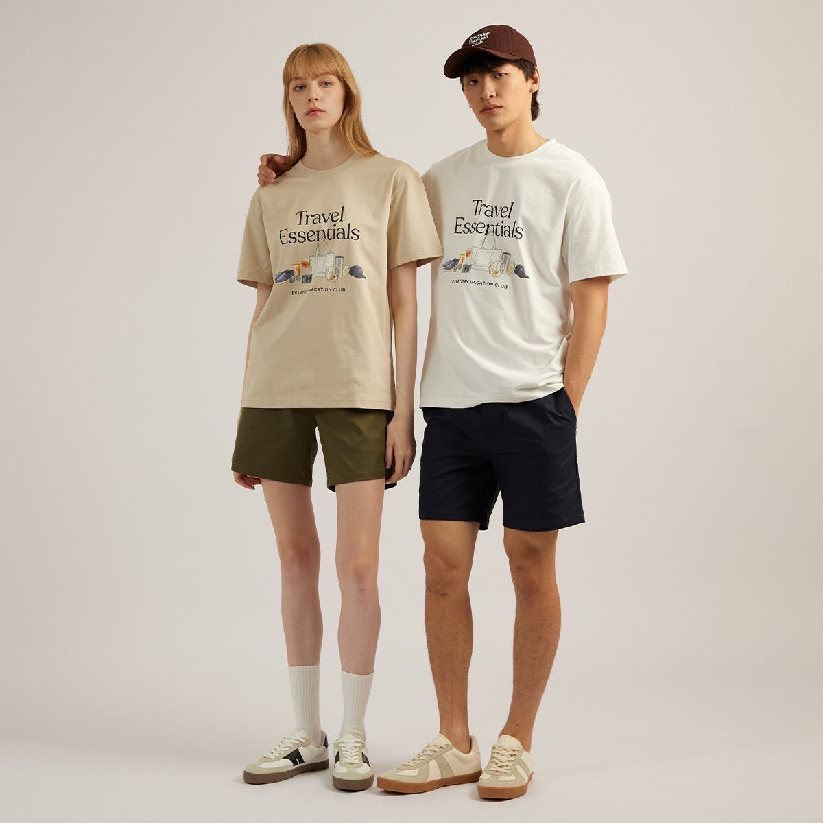 EVC TRAVEL ESSENTIALS TEE - WHITE