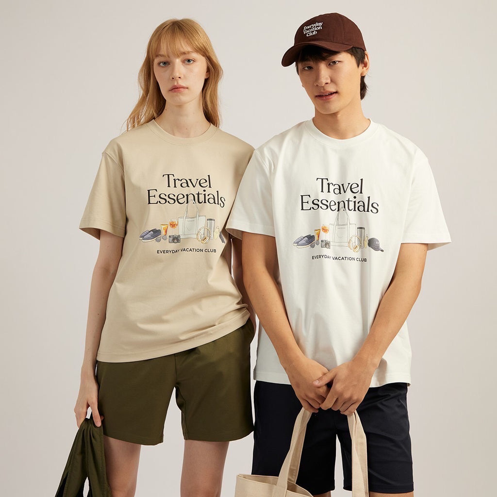 EVC TRAVEL ESSENTIALS TEE - WHITE