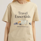 EVC TRAVEL ESSENTIALS TEE - BEIGE