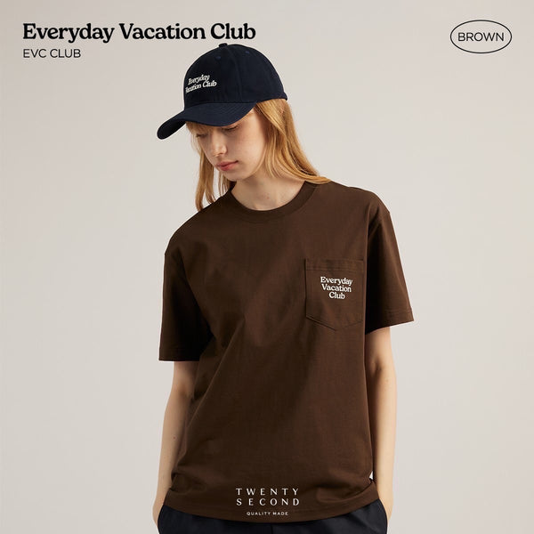 EVC CLUB TEE - BROWN