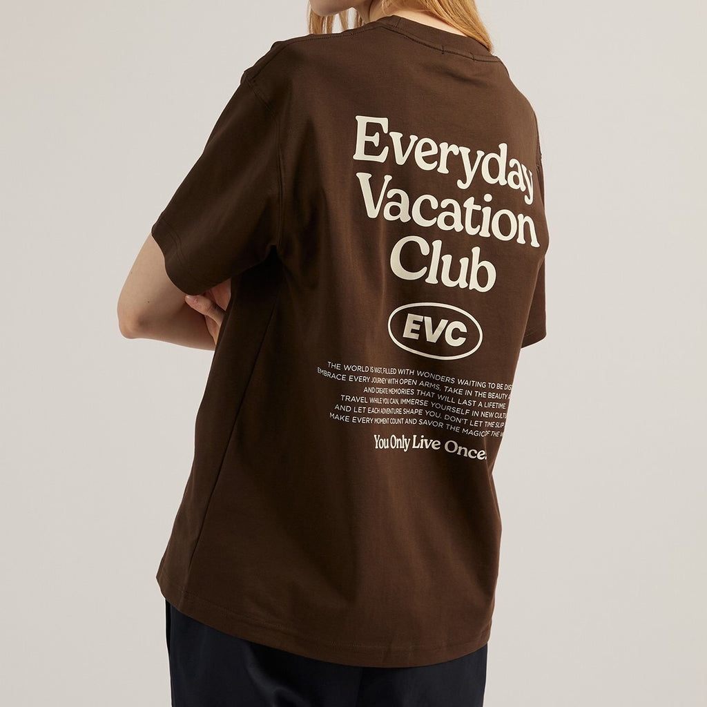 EVC CLUB TEE - BROWN