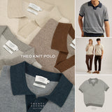THEO KNIT POLO - BEIGE