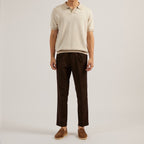 THEO KNIT POLO - BEIGE