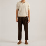 THEO KNIT POLO - BEIGE
