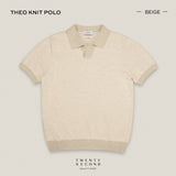 THEO KNIT POLO - BEIGE