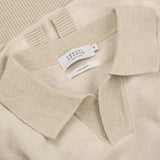 THEO KNIT POLO - BEIGE