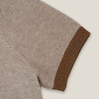 THEO KNIT POLO - BROWN