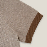 THEO KNIT POLO - BROWN