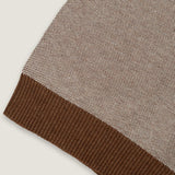 THEO KNIT POLO - BROWN