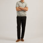 THEO KNIT POLO - GREY