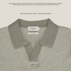 THEO KNIT POLO - GREY
