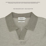 THEO KNIT POLO - GREY