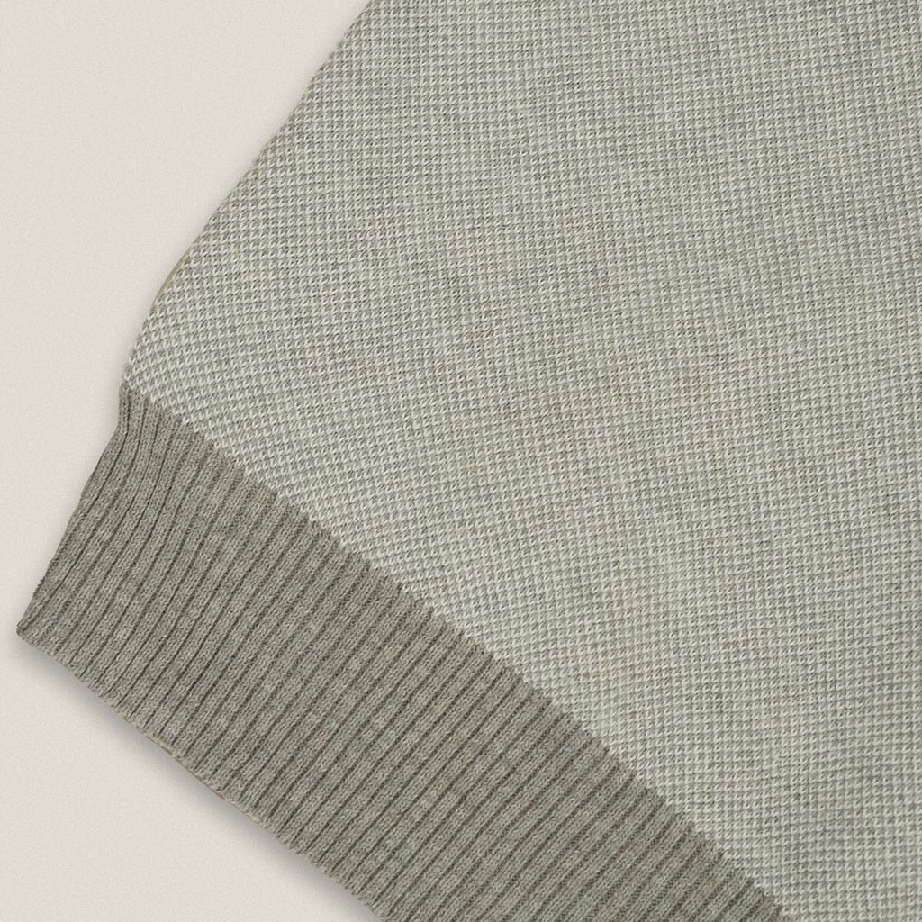 THEO KNIT POLO - GREY